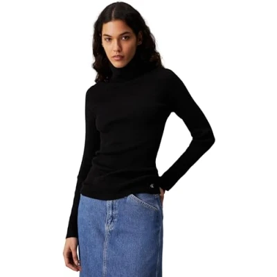 Abbildung von Calvin Klein Jeans Strickpullover, Damen, Größe: XL, Black
