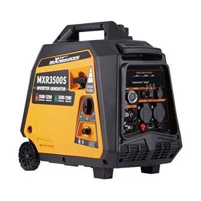 Abbildung von maXpeedingrods Stromgenerator Inverter 3500W Generator Gas Leise mit Elektrostarter Fernbedienung Stromerzeuger LPG Benzin Digitaler Leicht als Notstromaggregat für Camping Garage Reise Outdoor