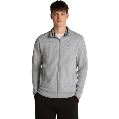 Abbildung von Tommy Jeans Sweatjacke &quot;TJM REG FLEECE ZIP THRU EXT&quot;, mit Logostickerei
