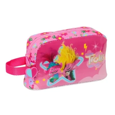 Abbildung von Safta TROLLS 3 Thermo Frühstücksständer, Thermoskanne, Tasche, Qualität und maximale Widerstandsfähigkeit, Lebensmittelhalter, Erholung, 21,5 x 6,5 12 cm, Rosa, Estándar, Casual