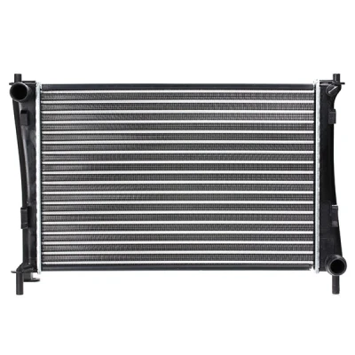 Abbildung von RIDEX 470R0227 Kühler, Motorkühlung Aluminium 500 348 16 Schaltgetriebe Kühlrippen gelötet FORD: FIESTA 6, Fusion Kombi, 5, MAZDA: 2 Hatchback