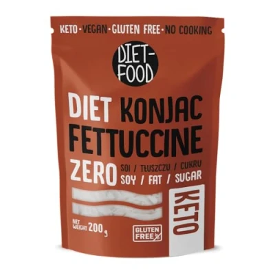 Abbildung von DIET FOOD Shirataki Noodles Low Carb Konjak Nudel Kalorienarme Vegane Lebensmittel Fettfrei Sojafrei Glutenfreie Wasserlöslich Diätnudeln Niedriger Kaloriengehalt 200 Gramm