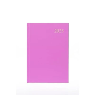 Abbildung von Collins Essential ESSA53.50 25 Business Terminplaner 2025, A5, Tagesansicht, mit Ledernarbung, Hardcover, Rosa