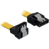 Abbildung von Delock SATA 6 Gb/s Kabel gerade auf unten gewinkelt 50 cm gelb Computer