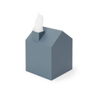 Abbildung von Umbra Casa Kosmetiktücherbox Moderner und Dekorativer Taschentuchspender für Badezimmer, Büro, Schlafzimmer Mehr, Schieferblau