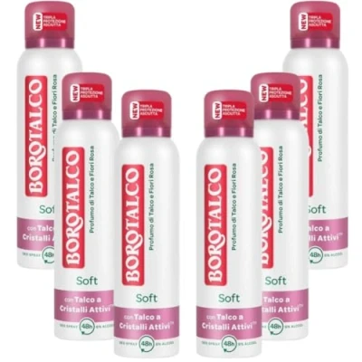 Abbildung von Borotalco Soft Deodorant mit Talkum und Blütenduft Rosa 48H Spray 150 ml (6)