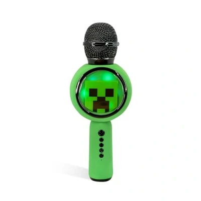 Abbildung von Minecraft Karaoke Mikrofon mit kabellosem Lautsprecher und LED Leuchten