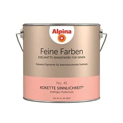 Abbildung von *Alpina* Wand und Deckenfarbe Feine Farben 2,5 Liter No.41 Kokette Sinnlichkeit