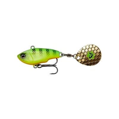 Abbildung von Savage Gear Fat Tail Spin sinkend Jig Spinner, Größe/Gewicht/Farbe:5.5cm / 6.5g Firetiger