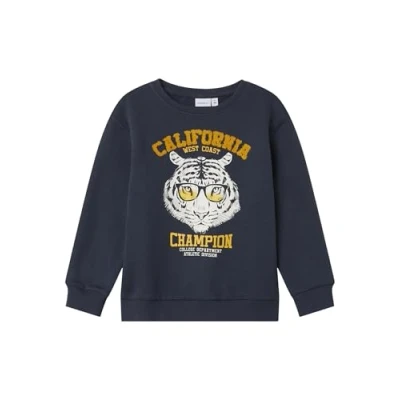 Abbildung von Name it Nmmobanno Loose Sweatshirt für Kinder, Größe: 86, India ink