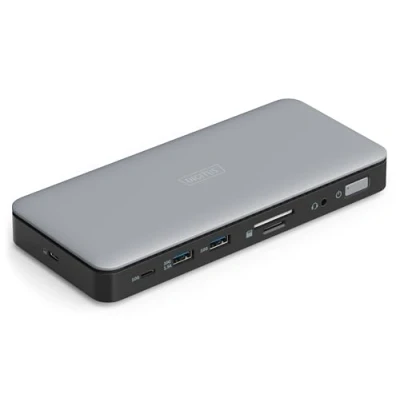 Abbildung von Assmann DIGITUS USB C Docking Station, 11 Port, HDMI, USB, RJ45, SD