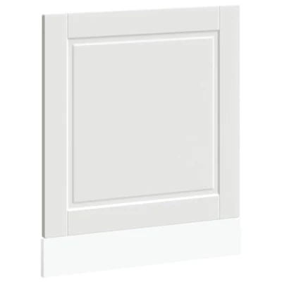 Abbildung von vidaXL Geschirrspülerblende Porto Weiß 60x1,5x67 cm Holzwerkstoff, Geschirrspüler Frontblende, Verkleidung, Geschirrspülerfront