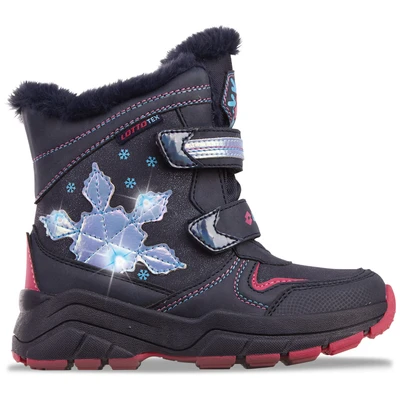 Abbildung von lotto Winterboots, mit drei blinkenden LEDs