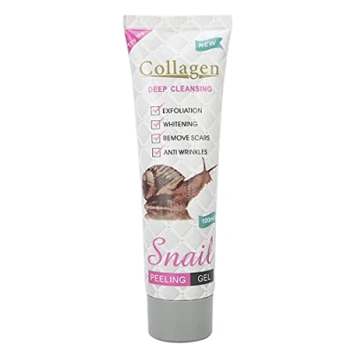 Abbildung von 100 Ml Peeling Gel Säure Kollagen Hautporenreinigung Abgestorbene Haut Entfernung Gesichtsreinigung Tiefenreinigung Gesichtsreiniger für Glattere, Strahlendere