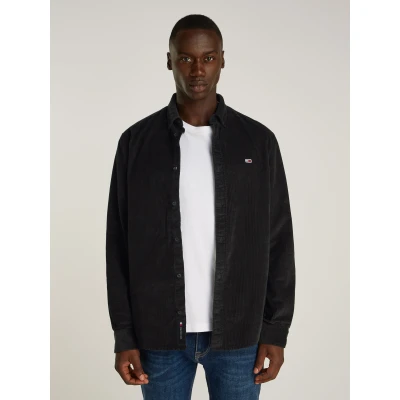 Abbildung von Tommy Jeans Shirt Hemd, Herren, Größe: Small, Black