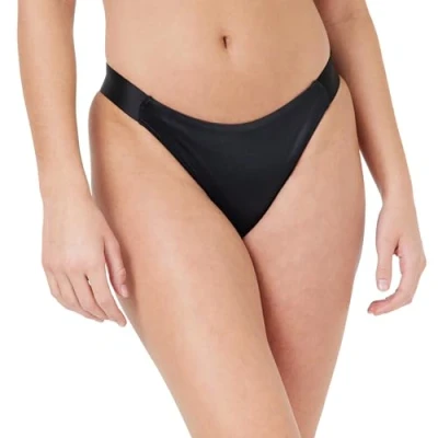 Abbildung von Calvin Klein Swimwear Brazilian CK Refined Bikinihose, Damen, Größe: Medium, Pvh black