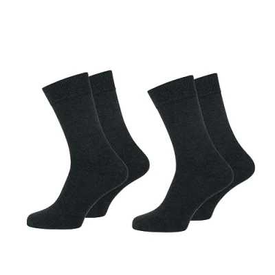 Abbildung von Nur Der 2er Pack Baumwolle Business Socken Herren, anthrazitmelgange, 46