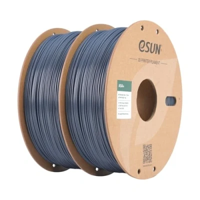 Abbildung von eSUN ASA+ Filament 1.75mm, witterungsbeständig, 1KG (2.2 LBS) pro Spule, 2 Rollen Druckmaterial für 3D Drucker, Grau 2KG