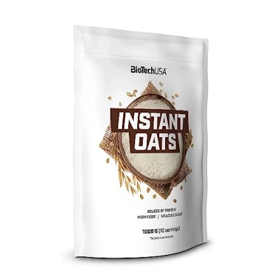 Abbildung von BioTechUSA Instant Oats Haferbrei Reich an Ballaststoffen Quelle für pflanzliches Eiweiß, 1000g, cookies &amp; cream