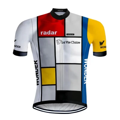 Abbildung von Retro Radtrikot La Vie Claire Mehrfarbig REDTED