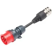 Abbildung von Juice Booster Adapter Industriestecker CEE 16A/400V Rot 11kW mit automatischer Adaptererkennung