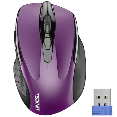Abbildung von TECKNET Kabellose Maus, 2.4GHz Wireless Maus 2600 DPI Funkmaus für Laptop