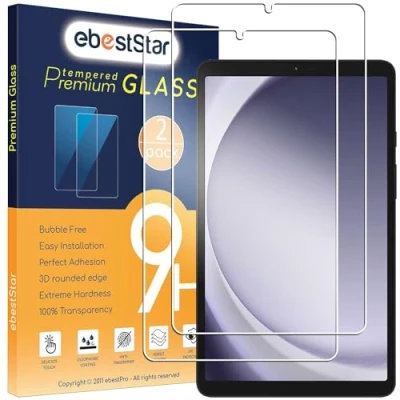 Abbildung von ebestStar {2 Stück) Panzer Schutz Glas für Samsung Galaxy Tab A9 8.7 SM X110 (2023), 3D Displayschutz, 9H gehärte Glas, Abgerundete, Blasenfrei