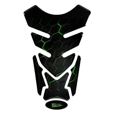 Abbildung von BIKE label Tankpad 3D Motorrad Aufkleber grün kompatibel für Kawasaki 503065VA