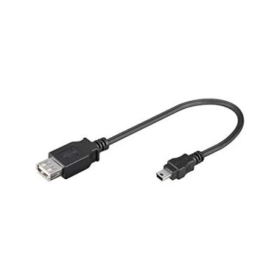 Abbildung von Goobay 95006 USB 2.0 Hi Speed Adapter, Mini Stecker auf Buchse, Buchse (Typ A) &gt; B, 5 Pin)