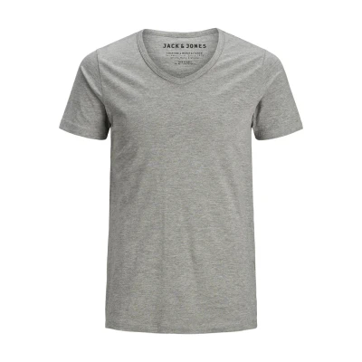 Abbildung von Jack &amp; Jones Basic Vneck Tshirt basic, Herren, Größe: XS, Grey