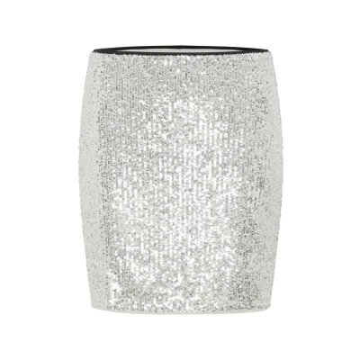 Abbildung von Inwear Muccy Bleistiftrock, Damen, Größe: XL, Silver