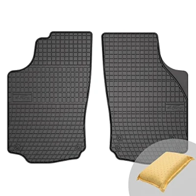 Abbildung von FROGUM EL Toro Gummimatten Ganzjähriges Set von Autofussmatte Auto Fußmatten für Opel Combo C 2001 2011, Corsa 2000 2006 Beständiges Gummi Material 1,5cm Schutzkante