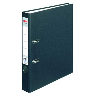 Abbildung von Herlitz Ordner maX.file nature plus, Spezialpapierbezug, Kantenschutz, standfest, A4 5 cm, schwarz