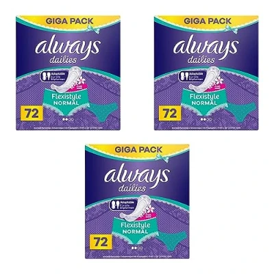 Abbildung von Always Slip Einlage Dailies 72 Slipeinlagen Flexistyle Fresh Normal Giga Pack mit d