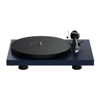 Abbildung von Pro Ject Debut Evo 2, Audiophiler Plattenspieler der nächsten Generation mit Carbon Tonarm und elektronischer Geschwindigkeitsumschaltung, Made in Europe (Stahlblau Satin)