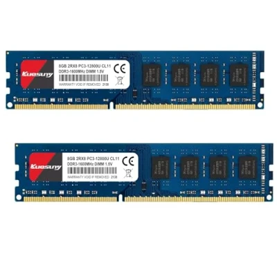 Abbildung von Kuesuny 16GB KIT (2X8GB) DDR3L 1600MHz Udimm Ram PC3L 12800 PC3 12800U 1.35/1.5V CL11 240 Pin 2RX8 Dual Rank Non ECC Unbuffered DDR3 Desktop Computer Memory Module Upgrade