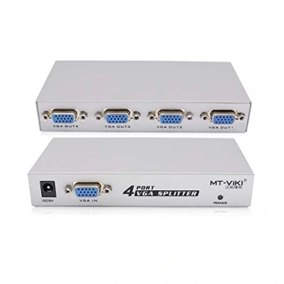 Abbildung von QiCheng&amp;LYS vga Component Adapter Cinch 1 Pc zu 4 Monitore Splitter Box VGA/SVGA LCD CRT Port Video