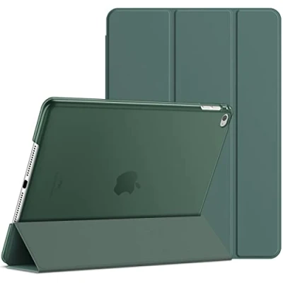 Abbildung von JETech Hülle für iPad Air 2, Schutzhülle mit Ständer Funktion und Auto Schlaf/Wachen (Neblig Blau)