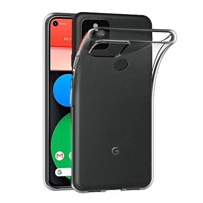 Abbildung von AICEK Hülle Compatible für Google Pixel 5 Transparent Silikon Schutzhülle Case Clear Durchsichtige TPU Bumper Handyhülle (6,0 Zoll)