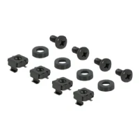 Abbildung von Delock 19″ Kabelmanagement Bürstenleiste mit 4 Bügeln 1 HE schwarz