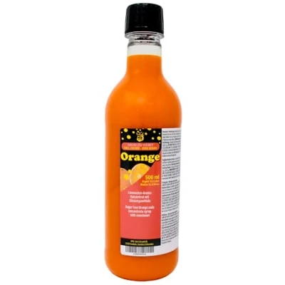 Abbildung von Zero Zucker Orangenkonzentrat 500 ml ergibt 12,5 Liter ohne für Wassersprudler kalorienarm Konservierungsstoffe künstliche Farbstoffe