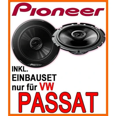 Abbildung von VW Passat 3B &amp; 3BG Lautsprecher Pioneer TS G1732i 16cm Einbauset