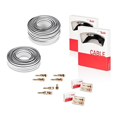 Abbildung von Teufel 5.2 Heimkino Kabel Set Performance C4545HS für Systeme mit 2 Subwoofern, 5 Paar Bananenstecker