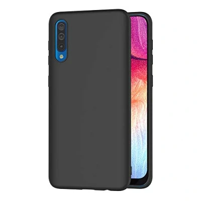 Abbildung von AICEK Compatible Samsung Galaxy A50 Hülle, Schwarz Silikon Schutzhülle für Case TPU Bumper Handyhülle (6,4 Zoll)