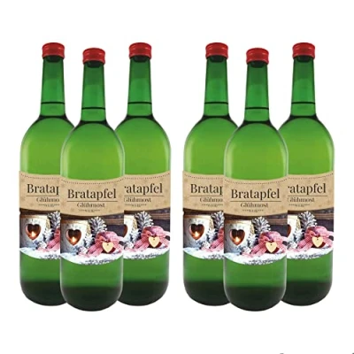 Abbildung von Bratapfel Glühmost 6% vol. 6 Flaschen (6 x 1 Liter)