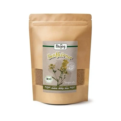 Abbildung von Biojoy BIO Senfkörner gelb und ganz (500 g), Senf Saat ohne Zusätze (Sinapis alba)