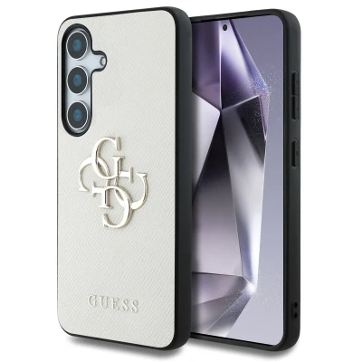 Abbildung von Samsung Galaxy S25 Hülle Kunststoff Guess Hard Case/Backcover Handyhülle Beige
