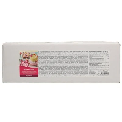 Abbildung von FunCakes Rollfondant Bright White: Einfach zu verwenden, glatt, flexibel, weich und biegsam, perfekt zum Dekorieren von Kuchen, halal, koscher glutenfrei. 5 kg (2 x 2,5 kg)