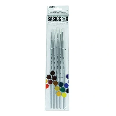 Abbildung von Liquitex 692002 Basic Pinsel, Synthetikpinsel für Acrylfarben, langlebig, robust und formstabil Pinselset