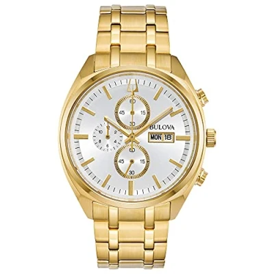 Abbildung von Bulova Chronograph, Herren, Größe: One Size, Weiß